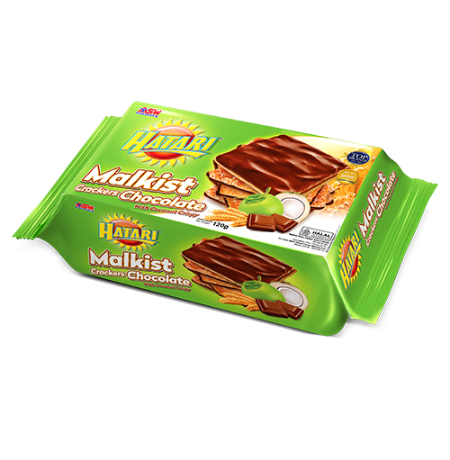 Hatari Malkist Crackers Chocolate with Coconut Crispy 